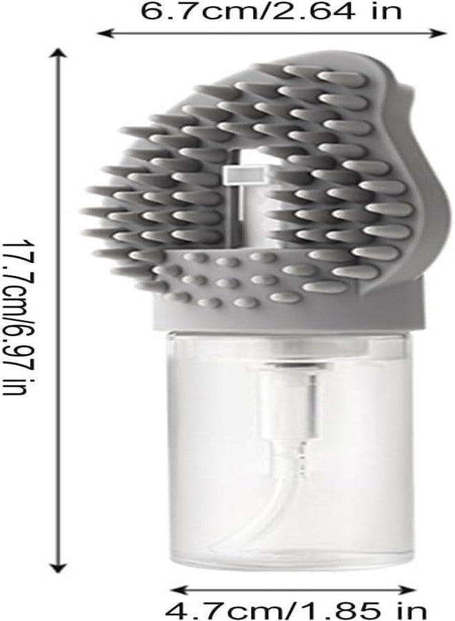 Abhaymart Dog Shower Brush with Shampoo Dispenser, Silicone Dog Bath Brush with Soft Bristles, Pet Grooming & Massage Brush for Dogs, Easy Cleaning Dog Washing Brush for Bathing & Grooming - Image 5